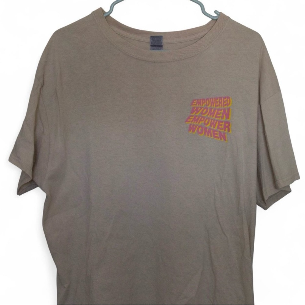 Empowered Women Graphic T-Shirt - Tan